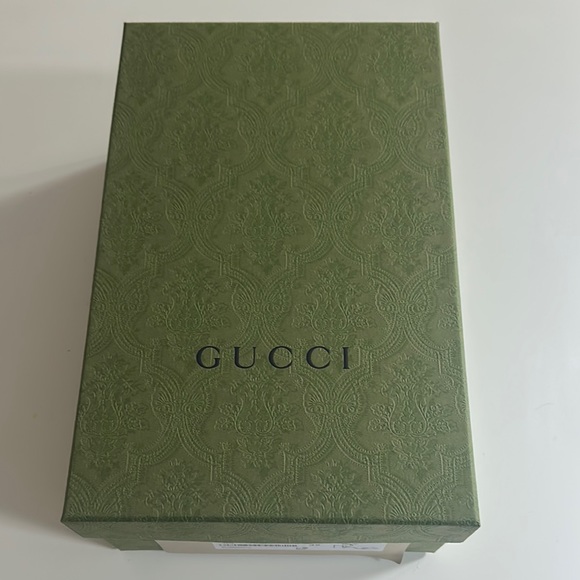 Empty Gucci Green Embossed Box